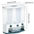 thumbnail image 3 of Meggemo Wall Mounted Divided Grain Storage Bucket Multi Purpose Kitchen Rice Container Large Capacity for Grains Cereals Beans Tidy Organization Fresh Keeping, 3 of 6