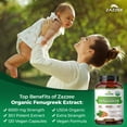thumbnail image 4 of Zazzee USDA Organic Fenugreek 6000 mg – 120 Vegan Capsules – Concentrated 30:1 Extract for Maximum Potency – Pure Organic Seed Extract – Supports Lactation & Wellness – Vegan • Non-GMO • Made in USA, 4 of 12