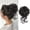 Brownish Black, variant on Messy Bun Hair Piece Tousled Updo Hair Buns Extension Elastic Hair Band Hair Pieces Curly Hair Bun Scrunchie For Women (Brown Mix Ash Blonde)