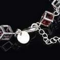 thumbnail image 3 of Ayyufe Women Silver Plated Cube Colorful CZ Bracelet Bangles, 3 of 4