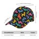 thumbnail image 2 of Fotbe Colorful Geometric Dog Gorro Clásico de Béisbol, Gorra Ajustable con Broche Snapback, Gorro de Exterior de Algodón Suave, 2 of 6