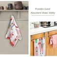 thumbnail image 2 of Coolnut Christmas Red Hat Llamas Hand Towels 2 PCS, Xmas Pink Animals Kitchen Towel Ultra Soft and Highly Absorbent,Decorative Fingertip Face Towel for Bathroom Hotel, 28.3"x 14.4", 2 of 5