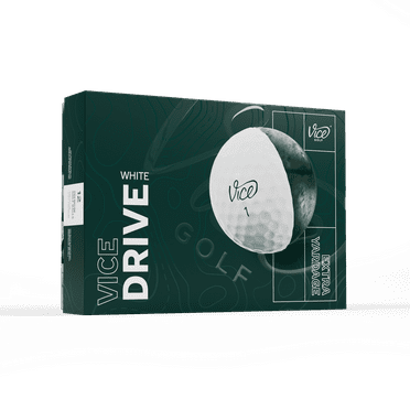 Vice Golf Drive Golf Ball White- 1 Dozen