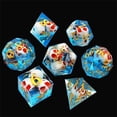 thumbnail image 4 of Juego de dados poliédricos de resina, 7 piezas, D6, D8, D10, D12, D20, suministro para fiestas, 4 of 4