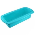 thumbnail image 2 of Cateissary Molde Rectangular de silicona para hornear, molde para tostadas de caramelo, herramienta para hornear pan de Pascua, suministros de Herramientas y accesorios para hornear azul claro, 2 of 6