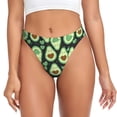 thumbnail image 1 of Fotbe Avocado Heart Tanga Sin Costuras para Mujer con Estampado – Panties Invisibles, Transpirables y Cómodos para Uso Diario-4X-Large, 1 of 6