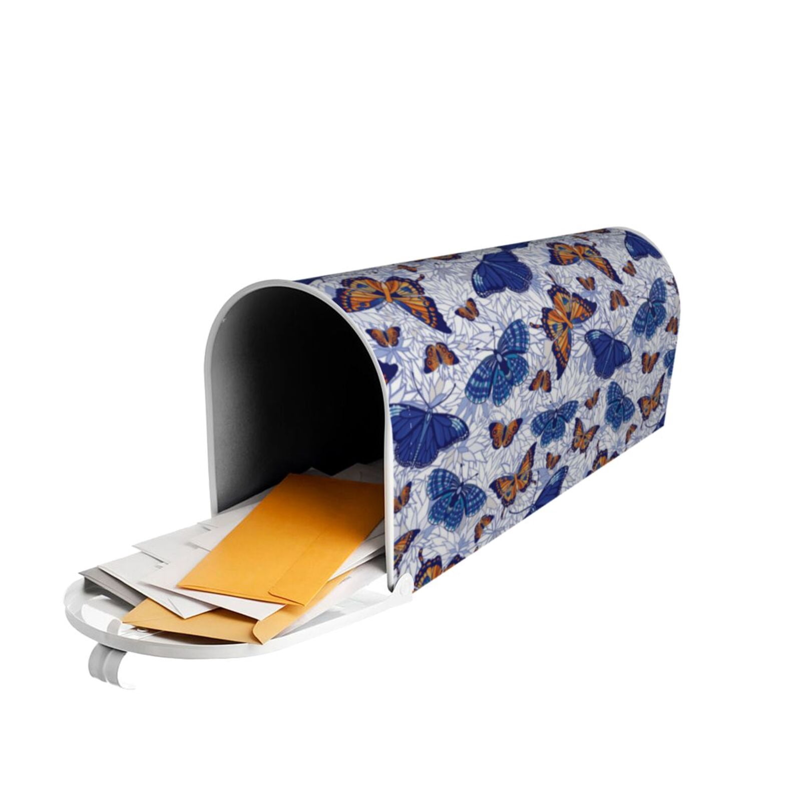 Logiee Butterflies1 Print Post Letter Box Wrap Decor, Mailbox Cover Suitable for Standard Mailbox and Large Size Mailbox,Outdoor Yard Decoration-21x18 in