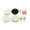 thumbnail image 1 of 8 PIEZAS Kit de pulido de vidrio para coche - Almohadillas de lana, 1 of 5