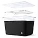 thumbnail image 3 of Greater Goods Sous Vide Container 12 Qt with Stainless Steel Rack, Insulation Sleeve, and Lid, (Onyx Black), 3 of 4