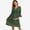 J-854 Green, variant on Women's Maternity Dress Three-quarter Sleeves Base Layer Elastic V-neck Dress Women's Maternity Dress
