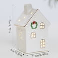 thumbnail image 3 of Ceramic Christmas House Decoration Lighted Snow Tabletop Ornament Holiday Village Figurine Indoor Display Party Setup Accessory, 3 of 3
