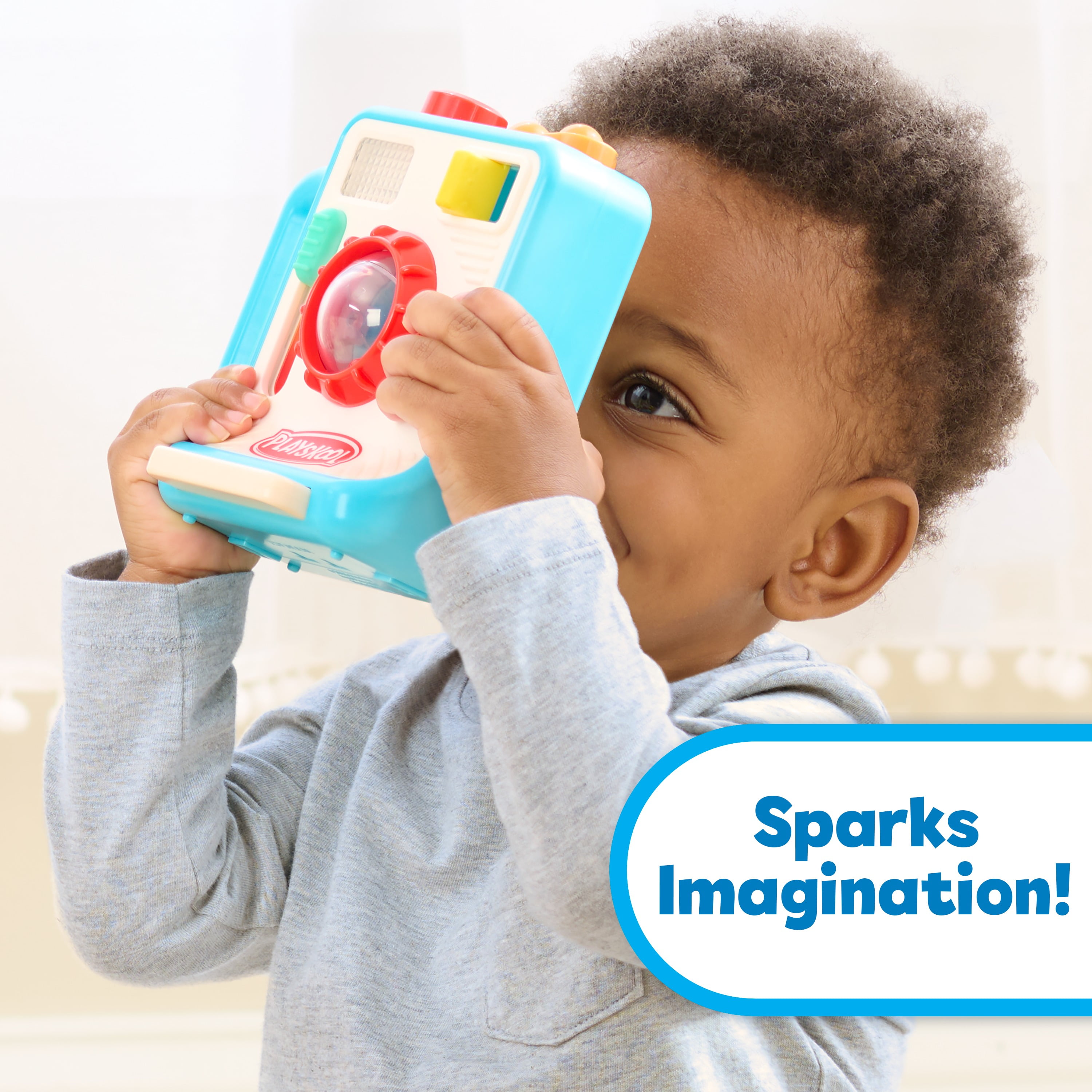 Playskool Click 'N Flash Camera - Light-Up Pretend Play Toy Camera for Toddlers