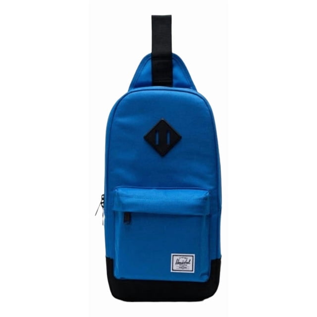 Crossbody Herschel Hombre Caballero Casual Shoulder Bag Color Azul Diseño De La Tela Lisa