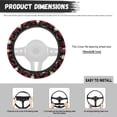 thumbnail image 5 of Uorisanigo Rose Fluffy Steering Wheel Cover Deer Print Car Steering Wheel Cover 15 Inch Soft Car Steering Wheel Protector for Winter Breathable Car Wheel Cover Thicken Car Decor Gift for Holiday, 5 of 8