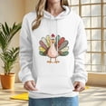 thumbnail image 2 of Enjoytime Thanksgiving Hoodies for Women Print Long Sleeve Pullover Sweatshirt Fall Winter Cute Casual Hoodie with Pockets, 2 of 5