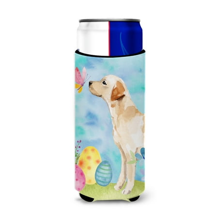 

Carolines Treasures BB9632MUK Yellow Labrador 2 Easter Michelob Ultra Hugger for slim cans Slim Can multicolor