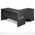 thumbnail image 4 of Furinno ROGER 60" 3-Drawer L-Shaped Desk Cord Grommet Coastal Grey, 4 of 9