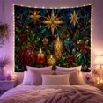 thumbnail image 2 of Pink Ornaments and Wrapped Presents Tapestry, 2 of 7