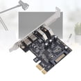 thumbnail image 1 of For PCIE to USB and Type C Expansion Card 5Gbps Serial ATA Interface Support X1 X4 X8 X16 Stable Power Delivery for Desktop PC, 1 of 7