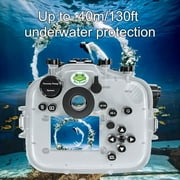 Seafrogs [40M/130FT] Underwater Camera Housing Waterproof Scuba Case for Fujifilm X-T4 Fuji xt4 w/Short Flat Port