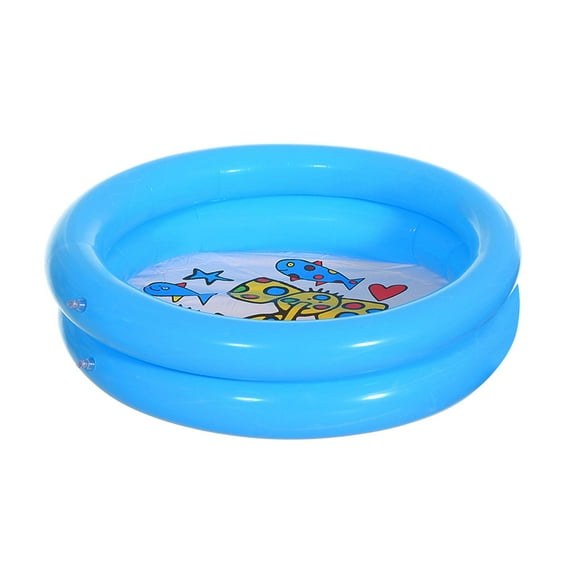 GROWTH TANK Kids Inflatable Swimming Pool Baby Bath Tub Family Light Blue