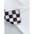 thumbnail image 6 of Bagilaanoe Toddler Baby Boy One-Piece Swimsuit Checkerboard Print Long Sleeve Zipper Rashguard Swimwear 3M 6M 12M 2T 3T 4T Kids Summer Bathing Suit, 6 of 7