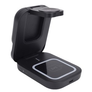 3 in 1 Magnetic Wireless Charger, Space Saving Multifunctional Wireless Charger with Multiple Protections for Mobile Phone