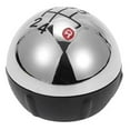 thumbnail image 3 of 5 Speed Black Chrome Silver Front Manual Gear Shift Knob Plastic for Fiat 500, 3 of 7