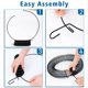 thumbnail image 4 of Comedero para Pájaros con Forma Maní 16pulgadas,Resistente Al Óxido y Agua,Acero Sólido,Duradero,Comedero para Pájaros Silvestres con Forma Maní Entero y Gancho para Colgar, 4 of 6