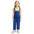 thumbnail image 4 of Funny Cartoon Blue Overalls and Short Sleeve T Shirt Cosplay Costume Set Striped Jumpsuit for Halloween Dress Up, 4 of 10
