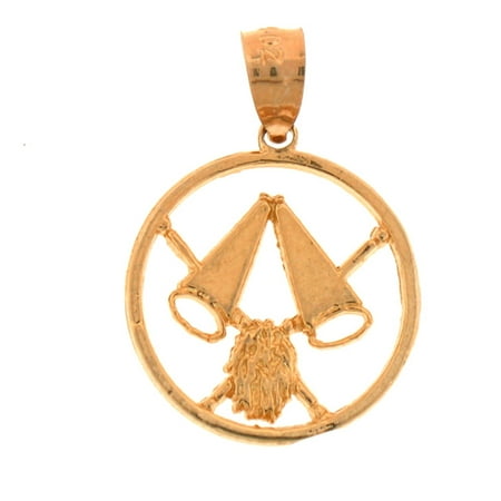 14K Yellow Gold Pom Pom Pendant - 21 mm