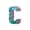 C, variant on Staron Mirror Finish LED Letter Lights, Colorful Decorative Tabletop Night Lights, 26-Letter Set with Dense Warm LED for Personalized Messages Wall Hanging
