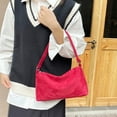 thumbnail image 4 of Ediodpoh Petit Sac à Main en Daim Mini Sac à Bandoulière pour Femmes Automne Hiver 2025 Pochette Rouge, 4 of 9