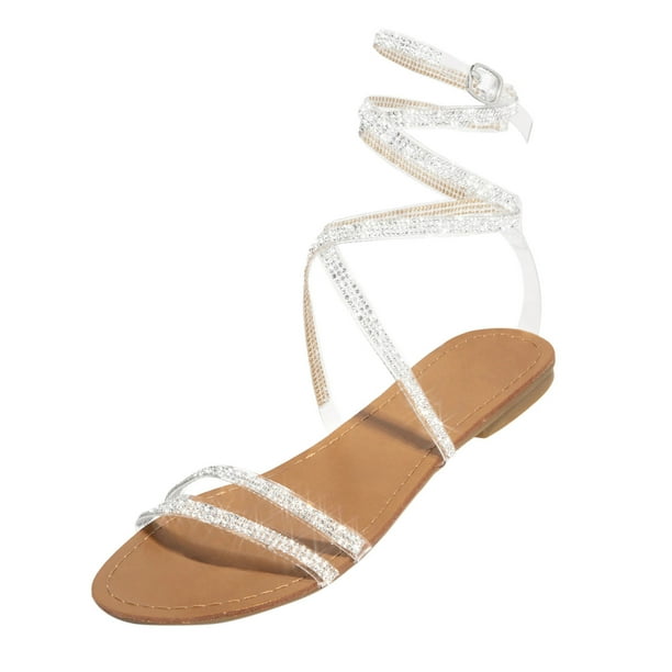 Amzcrzy Zapatos de mujer,Zapatos de mujer,Zapatillas de mujer, Sandalias planas retro informales de moda de verano para mujer, zapatos de cristal Sandalias Mujer Zapatillas De Casa