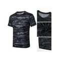 thumbnail image 4 of Men's Sport Loose T-shirt Outdoor Training Gym Running Camouflage Quick-drying Breathable Short-sleeved Top Shirt, 4 of 8
