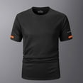 thumbnail image 2 of LODIENY Quick Dry Workout Shirts for Men-Regular Fit Black Gym Moisture Wicking Short Sleeve T-Shirts for Running Athletic Casual Black M, 2 of 4