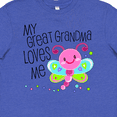 thumbnail image 4 of Inktastic My Great Grandma Loves Me- cute dragonfly Youth T-Shirt, 4 of 5