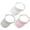 White, Grey, Pink, variant on 3 Pack Sun Visor Hat Women Wide Brim Beach Visors Outdoor Sports Running Golf Travel Adjustable Men Cap