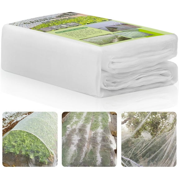 Garden Netting,10x30 FT Outdoor Mosquito Net for Porch, Patio, Canopy, Gazebo, Fine Mesh Netting Insect Pest Barrier Bird Mesh for Raised Beds Plant Cover Fruits Vegetables Protect