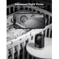 thumbnail image 3 of WOLFANG 2K Indoor Security Camera, Pan Tilt Pet Camera with Motion Tracking, Two-Way Audio, Night Vision, Alexa & Google Compatible, 2-pack, 3 of 10