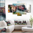 thumbnail image 1 of Vernazza Bay Aerial View - Large Seascape Art Canvas Print, 1 of 3