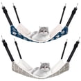 thumbnail image 1 of Hamaca Colgante para Gatos Jetec Reversible Suave y Transpirable x2, 1 of 7
