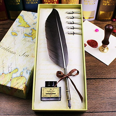 Quilling Pen, Writing Luxury Feather Pen And Quill Set (Best Luxury Pens In India)