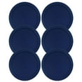 thumbnail image 1 of Couvercles pour Contenants en Verre Ronds Pyrex et Anchor 2 Tasses Bleu-6 Pack, 1 of 6