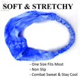 thumbnail image 3 of Gustave Womens Tie Dye Headbands, Elastic Non Slip Sweat Absorbent Hair bands for Workout Running Yoga Fitness "Blue", 3 of 9