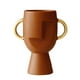 thumbnail image 3 of Scandinavian Human Face Vase For Home Furnishing Light Brown 1Pcs, 3 of 4