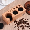 thumbnail image 2 of Espresso Tamping Station Fits for 54mm Espresso Accessories Beech Wooden Can Adjustable Coffee Tamper Holder/Portafilter Holder with Anti Slip Bottom 5 Holes, 2 of 9