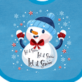 thumbnail image 4 of Inktastic Holiday Snowman Boys or Girls Baby Bib, 4 of 4