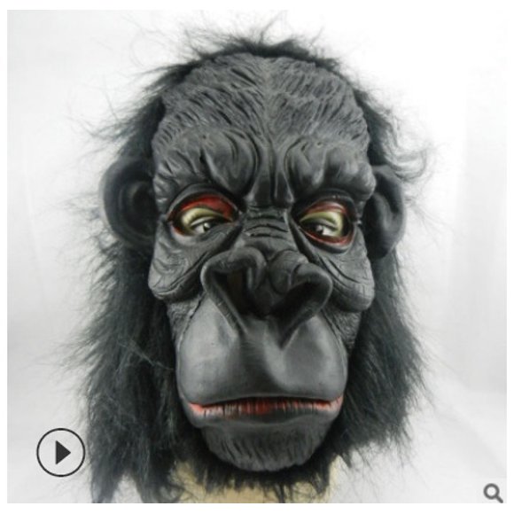 1Pcs Realistic Orangutan Latex Masks Full Face Animal Monkey Mask Scary Mask Halloween Party Cosplay Prop Masquerade Fancy Dress