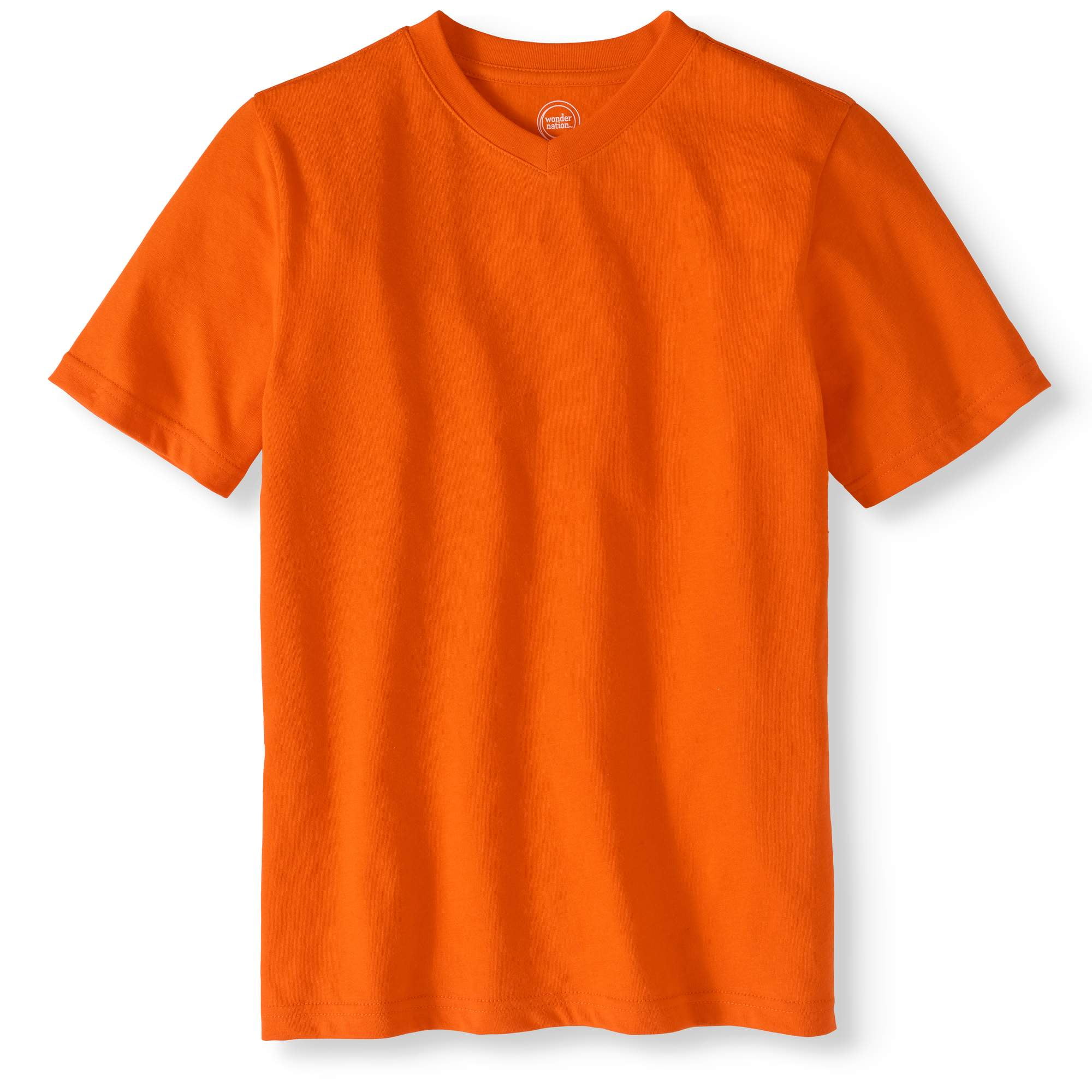 Boy's Short Sleeve Solid V-Neck Tee 